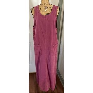 SOUTHERN LADY Women's Cotton Lavender Denim Maxi Dress Size MEDIUM EXCELLENT